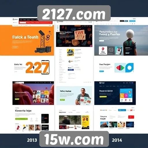 Explorando a evolução gráfica do site 2127.com